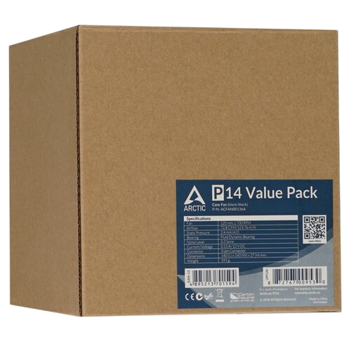 Вентилятор для корпуса Arctic Cooling P14 Black/Black ACFAN00136A