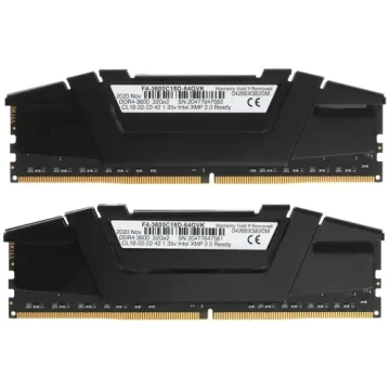 Оперативная память 64 Gb 3600 MHz G.Skill RIPJAWS V Black (F4-3600C18D-64GVK)