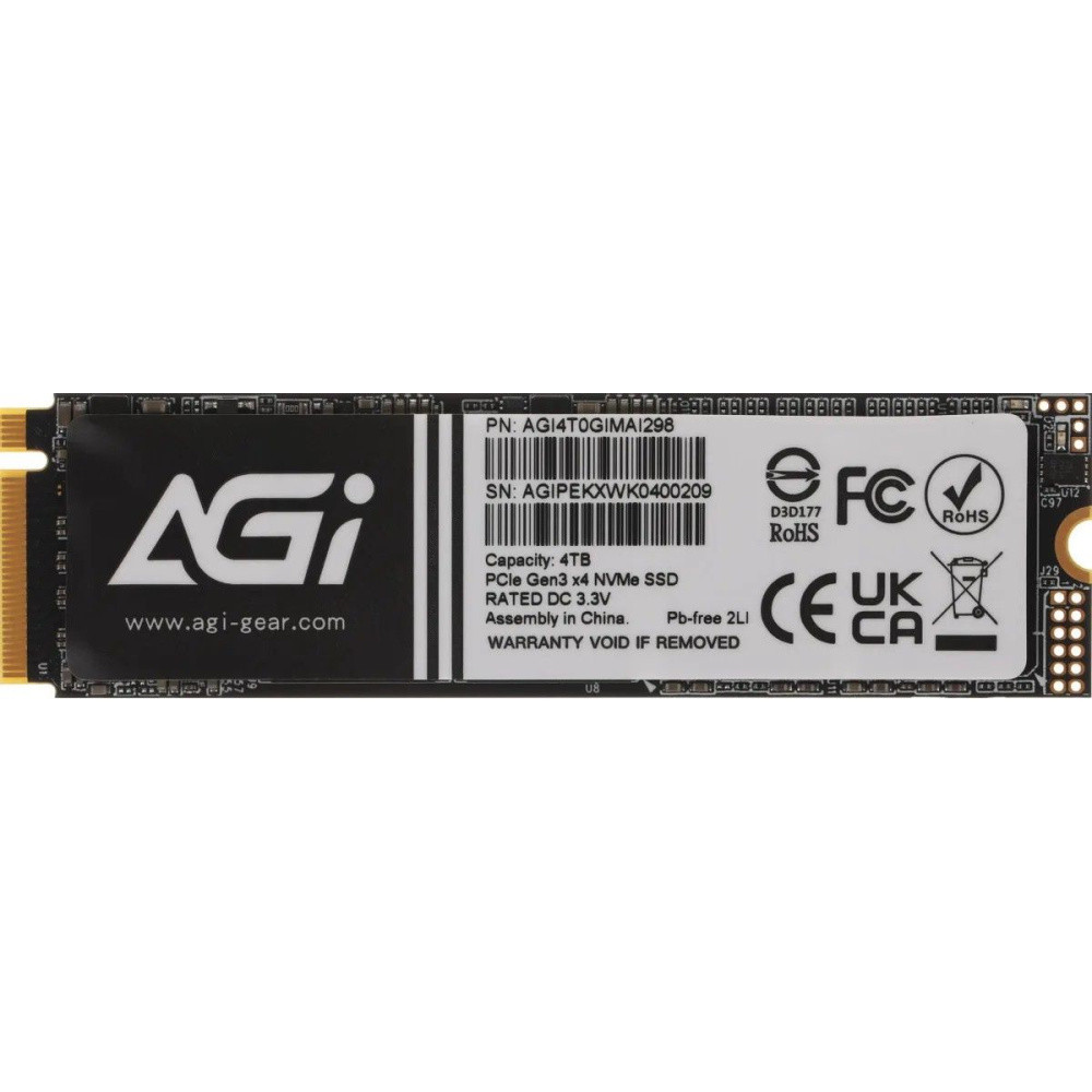 Твердотельный накопитель AGI AI298 4000 Gb (AGI4T0GIMAI298-CB)