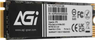Твердотельный накопитель AGI AI298 4000 Gb (AGI4T0GIMAI298-CB)