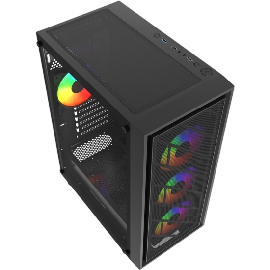 Компьютерный корпус Powercase Mistral EA16 TG FRGB Black (CMAEA16-L4)