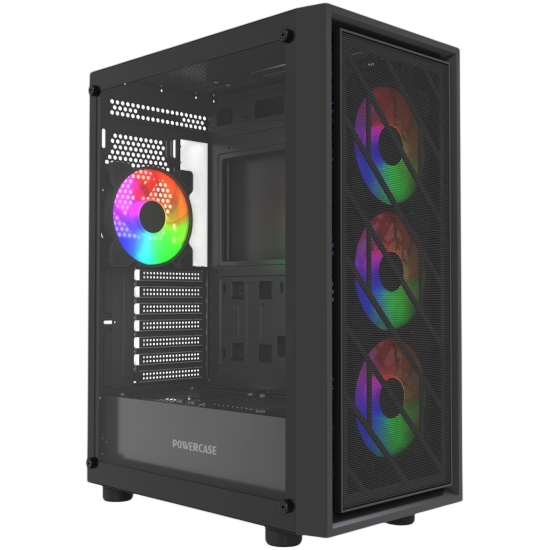 Компьютерный корпус Powercase Mistral EA16 TG FRGB Black (CMAEA16-L4)
