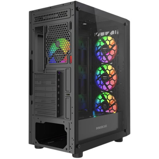 Компьютерный корпус Powercase Mistral EA16 TG FRGB Black (CMAEA16-L4)