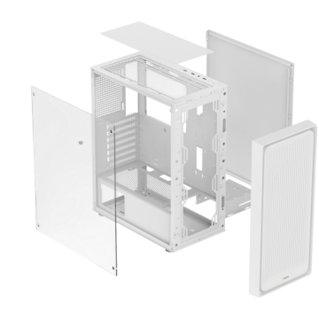 Компьютерный корпус Ocypus Gamma C50 WH TG White (Gamma-C50-WHG000XX-GL)