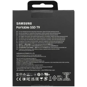 Внешний SSD Samsung 1000 Gb T9 Grey (MU-PG1T0B/EU)