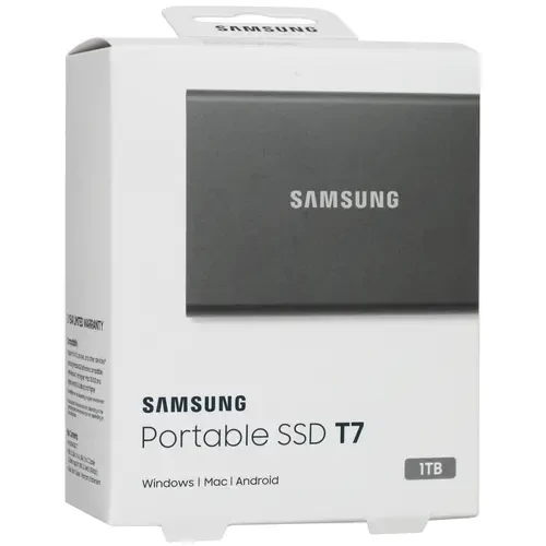 Внешний SSD Samsung 1 Tb T7 Grey MU-PC1T0T/WW