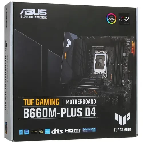 Материнская плата ASUS TUF GAMING B660M-PLUS D4 90MB1940-M0EAY0