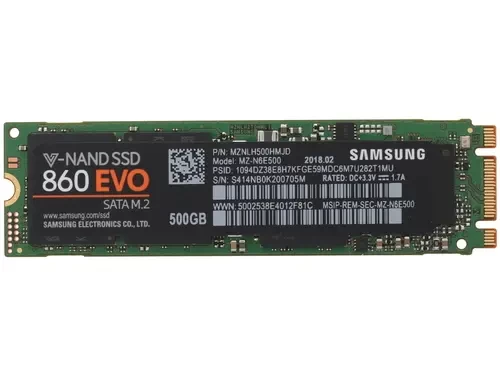 Твердотельный накопитель Samsung 500 Gb 860 EVO MZ-N6E500BW
