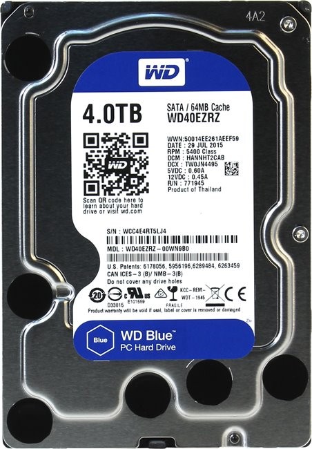 Жесткий диск Western Digital 4Tb WD40EZRZ WD Blue Desktop