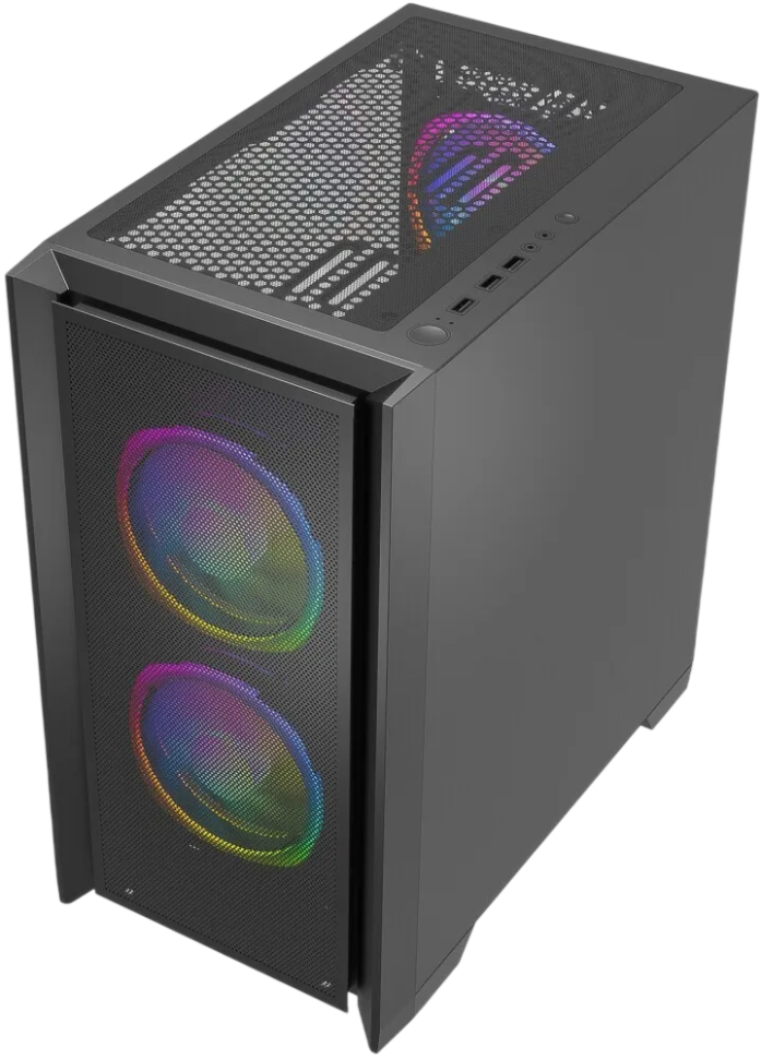 Компьютерный корпус Powercase ALISIO Micro Z3B TG ARGB Black CAMZB-A3