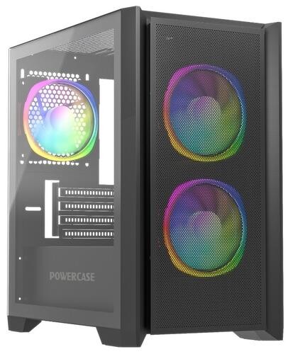 Компьютерный корпус Powercase ALISIO Micro Z3B TG ARGB Black CAMZB-A3
