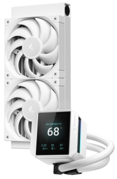 Система жидкостного охлаждения для процессора Deepcool MYSTIQUE 240 WH (R-LX240-WHDSNMP-G-1)