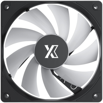 Вентилятор для корпуса XASTRA FC120B FRGB Black (FC120-1BF-SBP-GL)