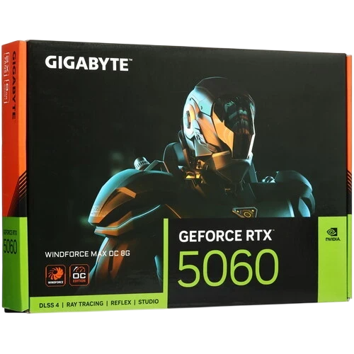 Видеокарта Gigabyte (GV-N5060WF2MAX OC-8GD) GeForce RTX 5060 8GB WINDFORCE MAX OC