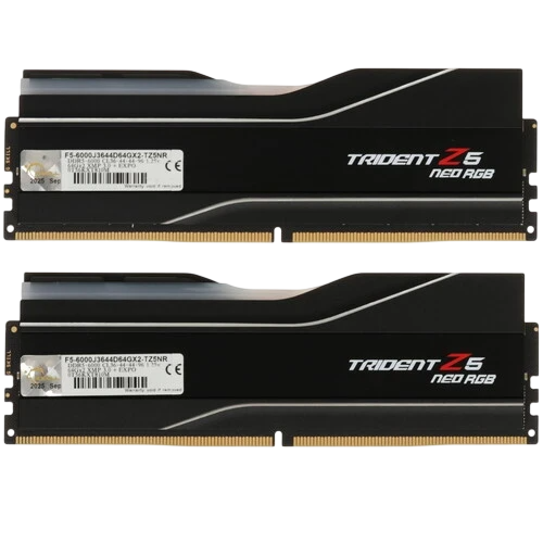 Оперативная память 128 Gb 6000 MHz G.Skill TRIDENT Z5 Neo RGB Black (F5-6000J3644D64GX2-TZ5NR)