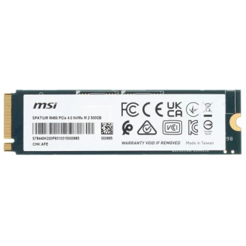 Твердотельный накопитель MSI 500 Gb SPATIUM M450 (S78-440K240-P83)