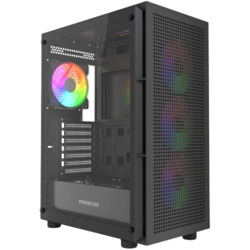 Компьютерный корпус Powercase Mistral EA17 TG ARGB Black (CMAEA17-A4)