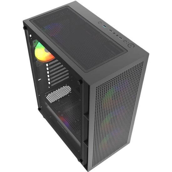 Компьютерный корпус Powercase Mistral EA17 TG ARGB Black (CMAEA17-A4)