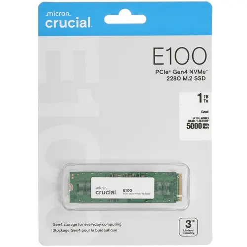 Твердотельный накопитель CRUCIAL 1000 Gb E100 (CT1000E100SSD8)