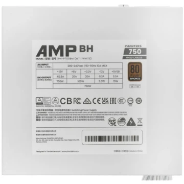 Блок питания PHANTEKS 750W AMP BH White (PH-P750BM_WT01) 16 Pin (PCIe 5.1 Connector Cable Details)