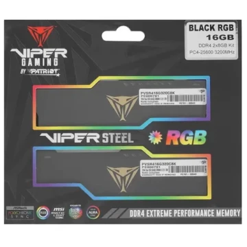 Оперативная память 16 Gb 3200 MHz PATRIOT VIPER STEEL RGB (PVSR416G320C8K)