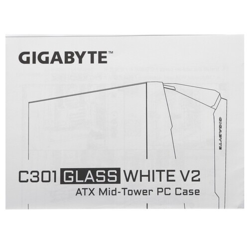 Компьютерный корпус Gigabyte C301 Glass TG White GB-C301GW