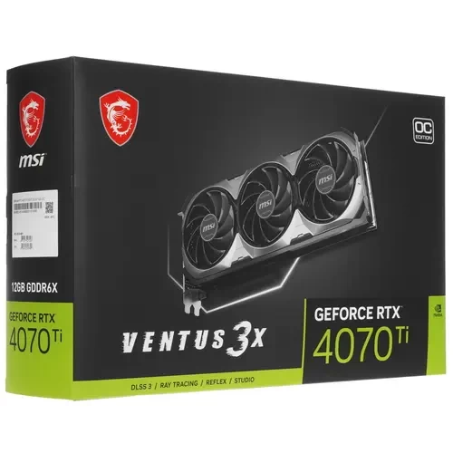 Видеокарта MSI (RTX 4070 VENTUS 3X 12G) GeForce RTX 4070 12GB VENTUS 3X