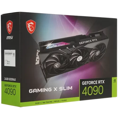 Видеокарта MSI (RTX 4090 GAMING X SLIM 24G) GeForce RTX 4090 24GB GAMING X SLIM