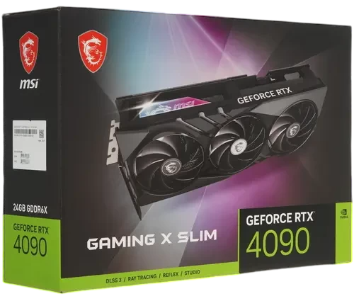 Видеокарта MSI (RTX 4090 GAMING X SLIM 24G) GeForce RTX 4090 24GB GAMING X SLIM