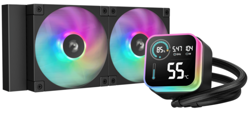 Система жидкостного охлаждения для процессора Deepcool LQ240 Black (R-LQ240-BKLSMW-G-1)