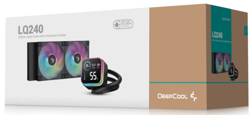 Система жидкостного охлаждения для процессора Deepcool LQ240 Black (R-LQ240-BKLSMW-G-1)