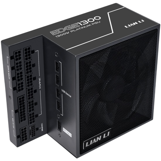 Блок питания Lian Li 1300W EG1300 Black (G9P.EG1300.BE00.RU) 16 Pin (PCIe 5.1 Connector Cable Details)
