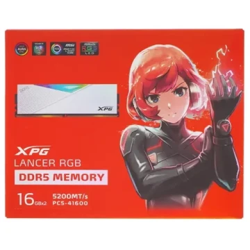 Оперативная память 32 Gb 5200 MHz ADATA XPG LANCER RGB (AX5U5200C3816G-DCLARWH)