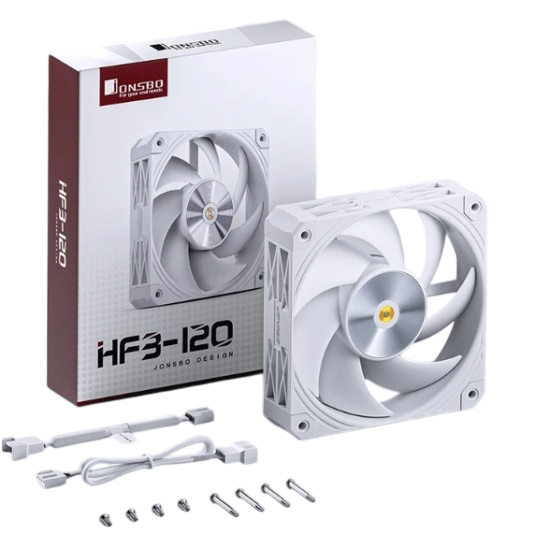 Вентилятор для корпуса JONSBO HF3-120W White