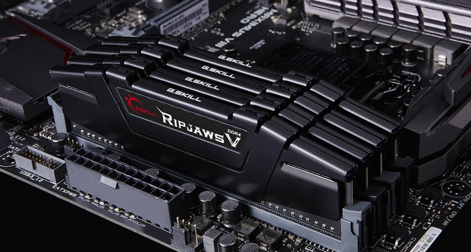 Оперативная память 64 Gb 4000 MHz G.Skill RIPJAWS V Black (F4-4000C18D-64GVK)