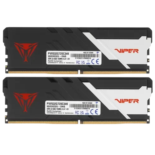 Оперативная память 32 Gb 7200 MHz PATRIOT VIPER (PVV532G720C34K)