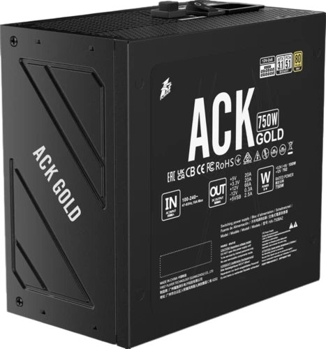 Блок питания 1STPLAYER 750W ACK GOLD Black (HA-750BA2-BK) 16 Pin (PCIe 5.0 Connector Cable Details)