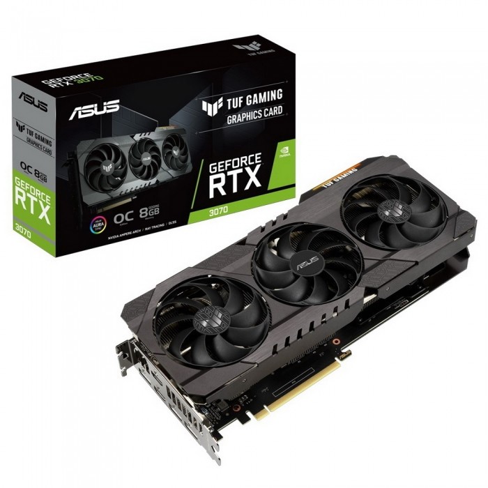 Видеокарта ASUS (TUF-RTX3070-O8G-V2-GAMING) GeForce RTX 3070 8Gb TUF GAMING OC V2 90YV0FQI-M0NA00