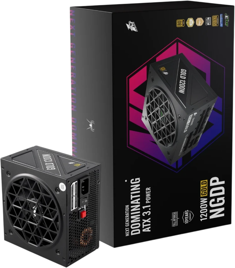 Блок питания 1STPLAYER 1200W NGDP GOLD Black (HA-1200BA4) 16 Pin (PCIe 5.1 Connector Cable Details)