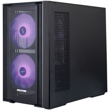 Компьютерный корпус 1STPLAYER AU6 ARGB Black (AU6-BK-2FA7-14-2FA7R-1FA7)