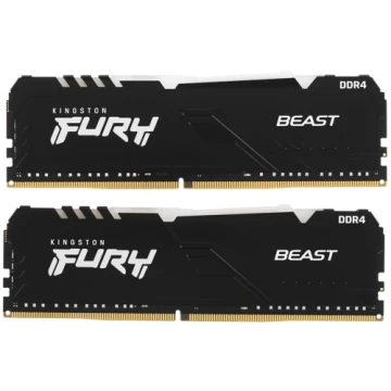 Оперативная память 32 Gb 3600 MHz Kingston FURY BEAST Black RGB (KF436C18BBAK2/32)