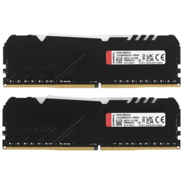 Оперативная память 32 Gb 3600 MHz Kingston FURY BEAST Black RGB (KF436C18BBAK2/32)