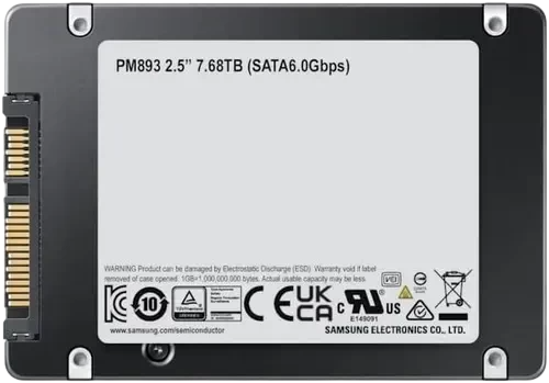 Твердотельный накопитель Samsung 7680 Gb PM893 (MZ7L37T6HBLA-00A07)