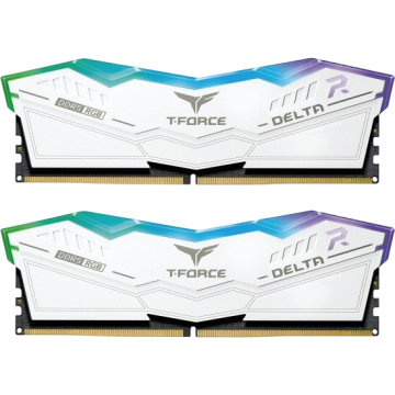 Оперативная память 32 Gb 6600 MHz Team Group T-FORCE DELTA RGB White (FF4D532G6600HC34DC01)