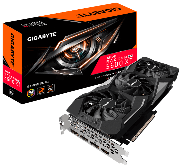 Видеокарта GIGABYTE (GV-R56XTGAMING OC-6GD) AMD ATI Radeon RX 5600 XT 6Gb GAMING OC