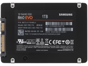 Твердотельный накопитель Samsung 1Tb MZ-76E1T0BW 860 EVO