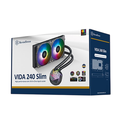 Система жидкостного охлаждения для процессора SilverStone RGB SST-VD240-SLIM G53VD240SLIM020