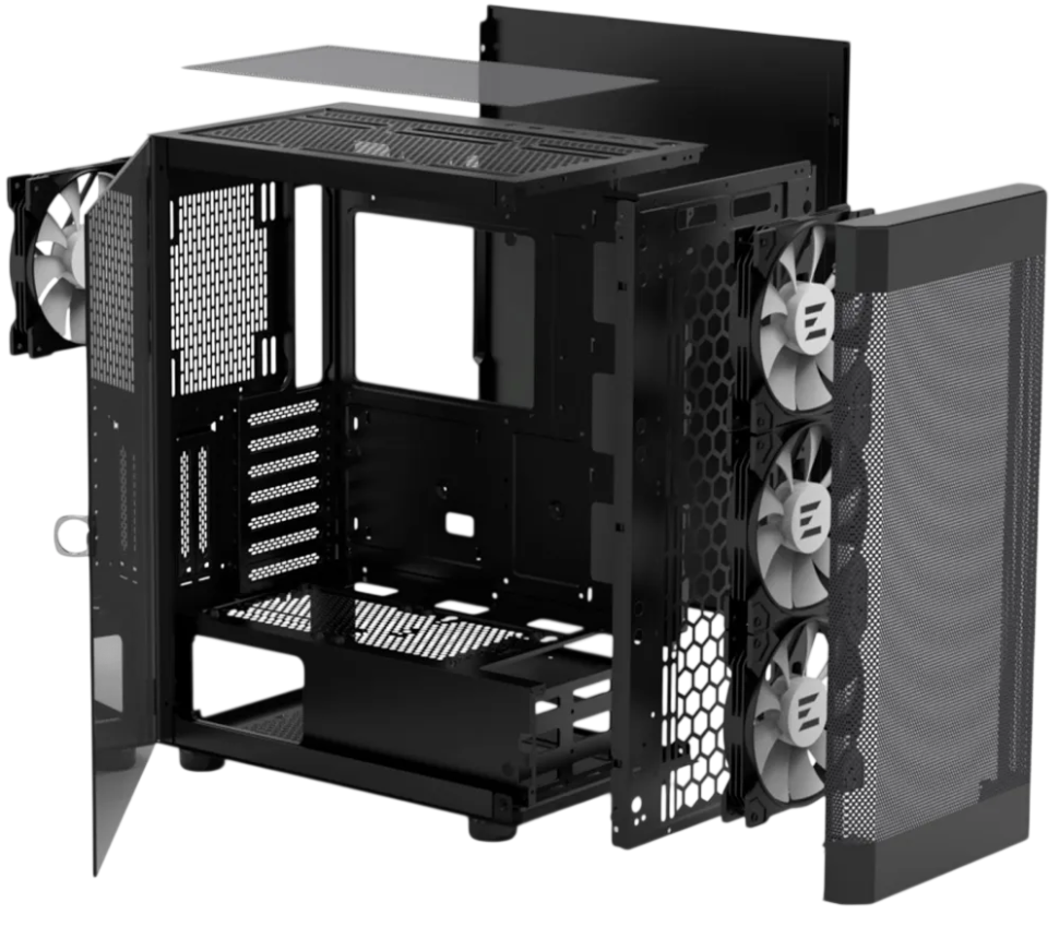 Компьютерный корпус Zalman I4 TG FRGB Black
