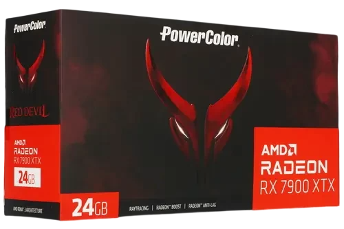 Видеокарта PowerColor (RX 7900 XTX 24G-E/OC) Radeon RX 7900 XTX 24GB Red Devil