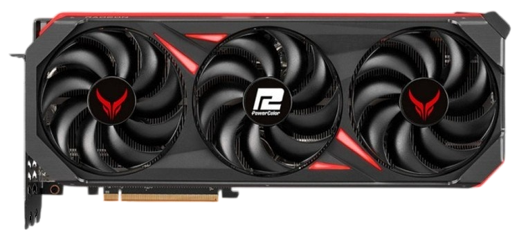 Видеокарта PowerColor (RX 7900 XTX 24G-E/OC) Radeon RX 7900 XTX 24GB Red Devil
